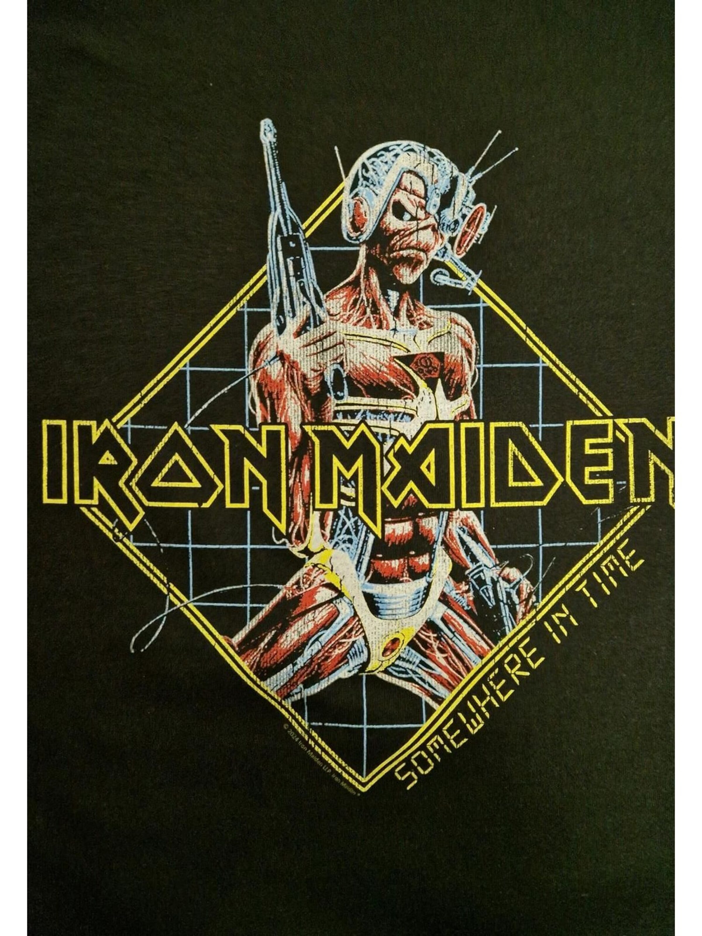 T-Shirt 'Iron Maiden Somewhere In Time T-Shirt' Iron Maiden en noir