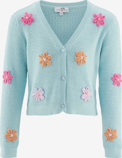 happy girls Neuletakki värissä vaaleansininen / oranssi / vadelma / vaalea pinkki, Tuotenäkymä