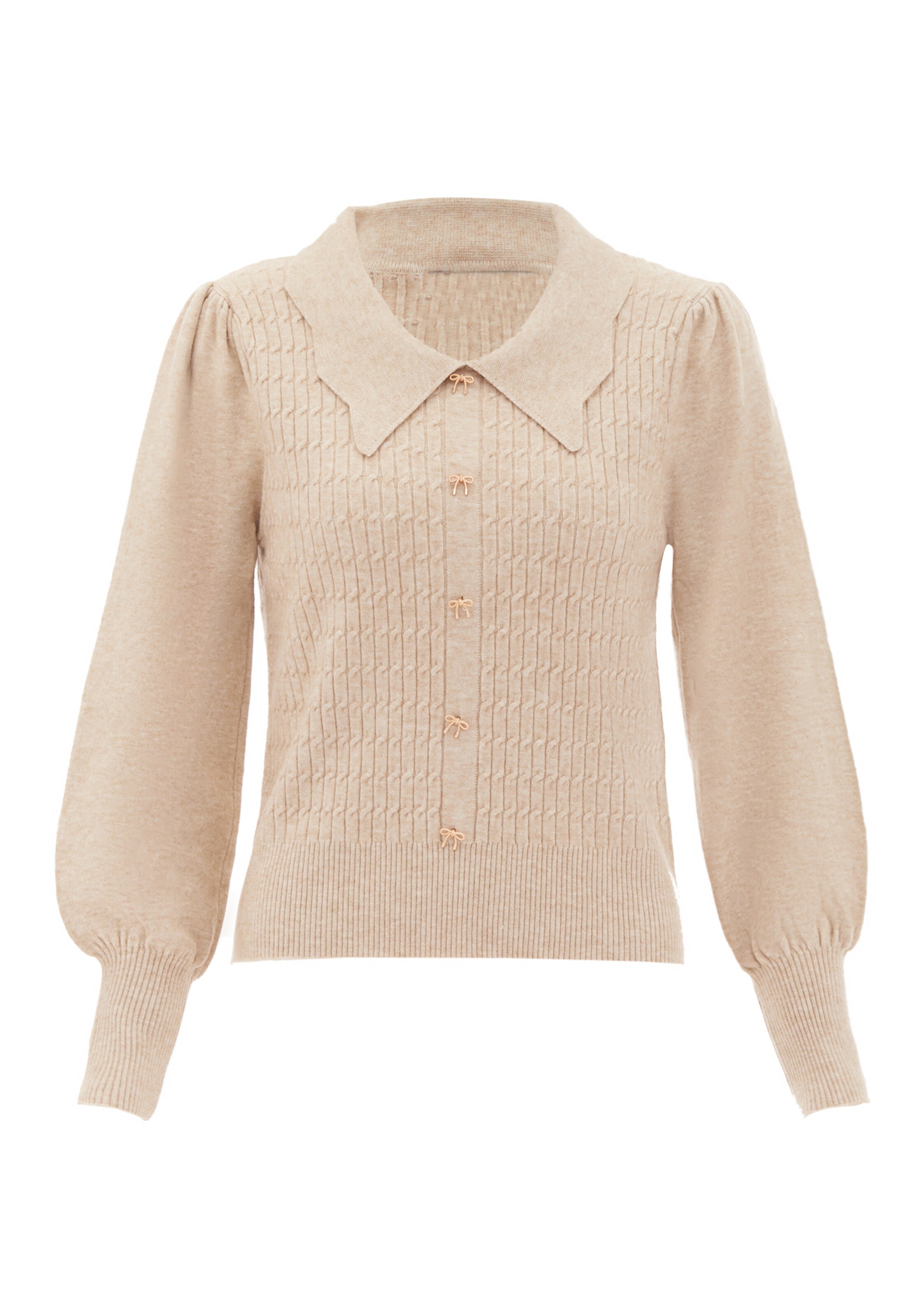 NAEMI Trui in Beige: voorkant
