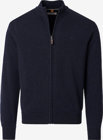 redmond Strickjacke 'Basic' in Blau: Vorderseite