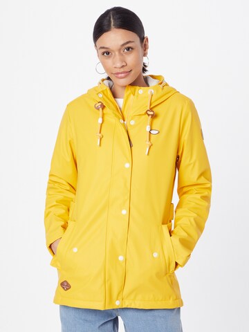 Ragwear Between-Season Jacket 'MARGE' in Yellow: front