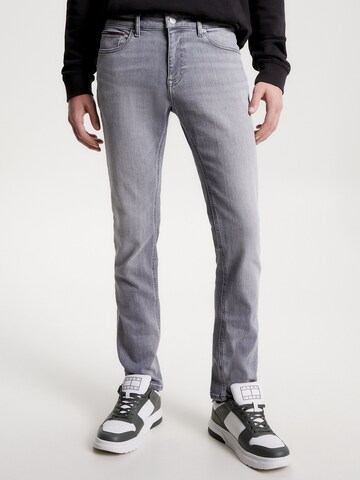 Tommy Jeans Slimfit Jeansy 'Scanton' w kolorze szary: przód