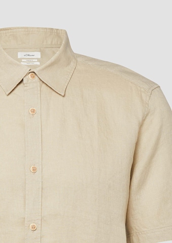 Coupe regular Chemise s.Oliver en beige