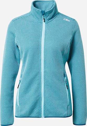 CMP Athletic Fleece Jacket in Blue: front