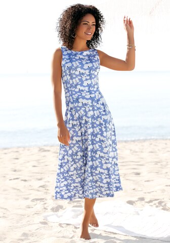 BEACH TIME Summer Dress in Blue: front
