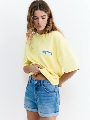 Pull&Bear T-Shirt in Gelb: Vorderseite
