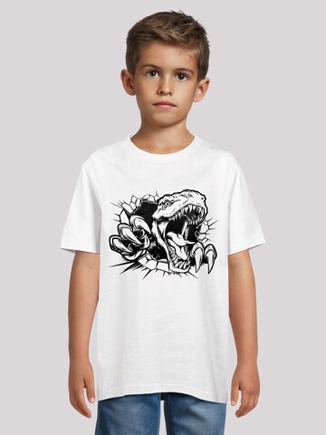 F4NT4STIC Shirt 'T Rex Burst Adventure' in Wit: voorkant