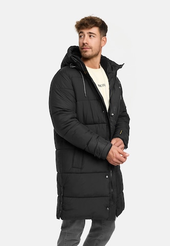 INDICODE JEANS Winterjas 'Studs' in Zwart