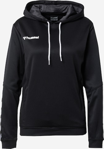 Hummel Sportsweatshirt 'Authentic' in Schwarz: Vorderseite