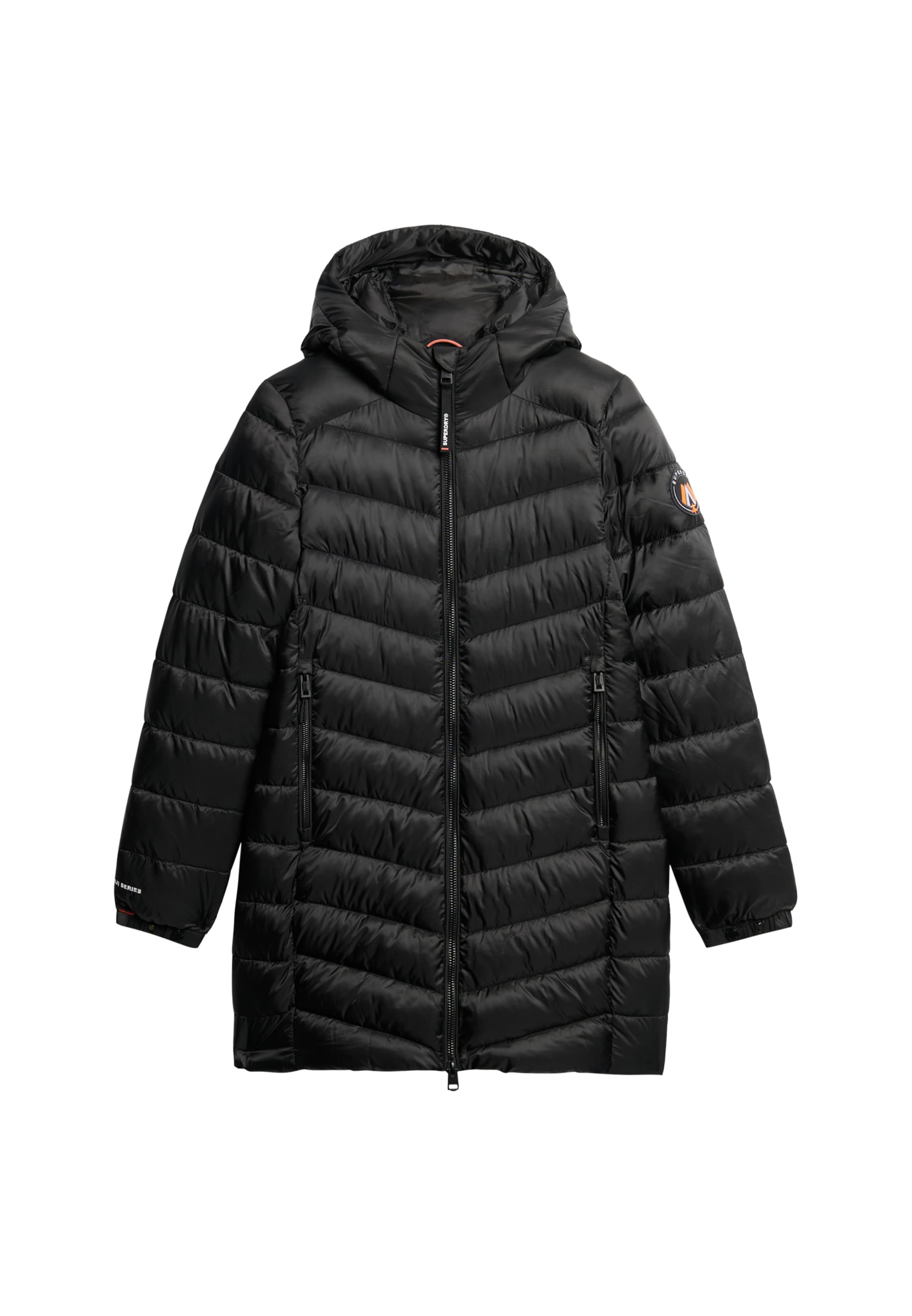 Manteau d’hiver 'Fuji' Superdry en noir : devant