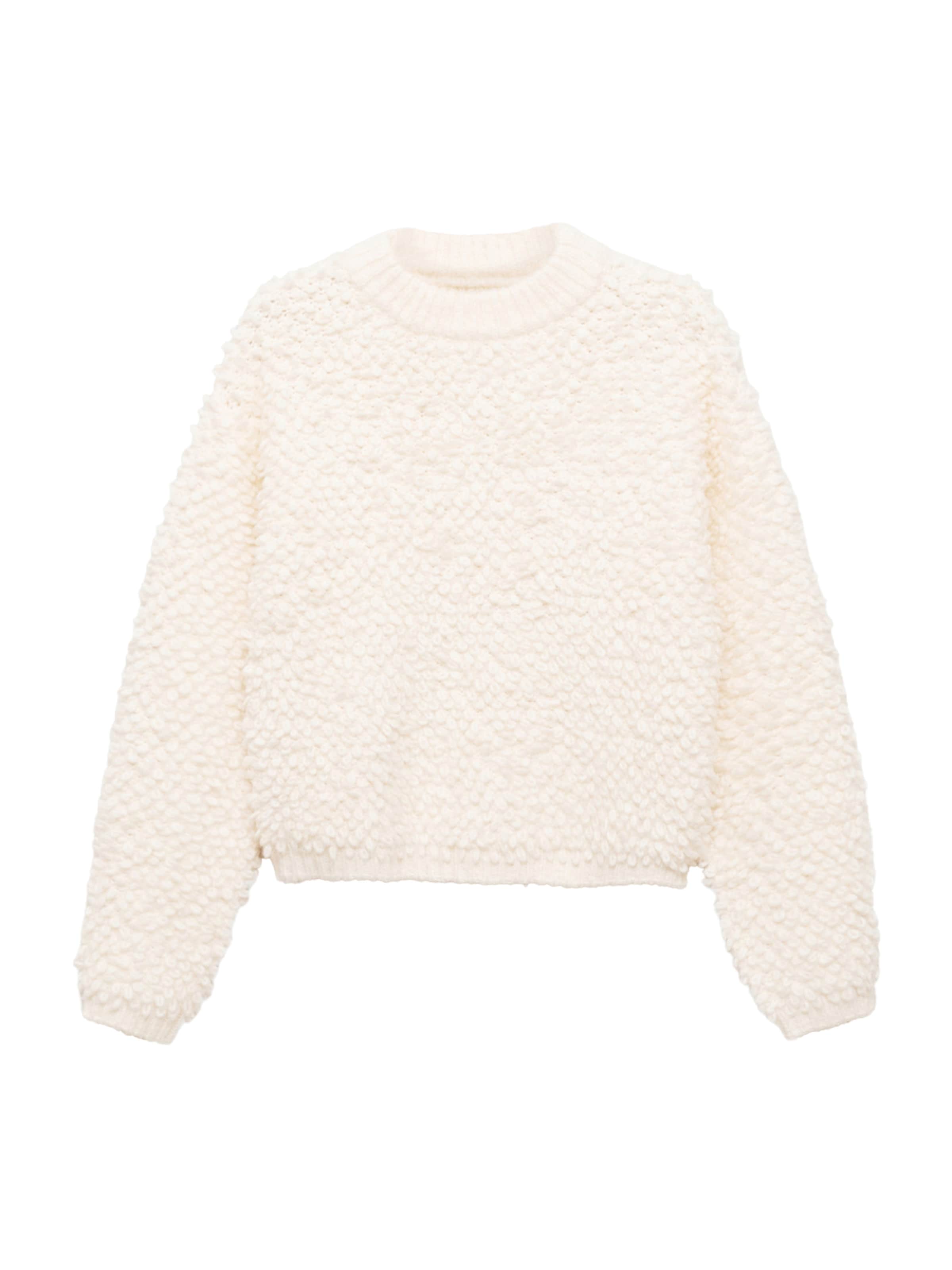 MANGO Trui 'MOPASA' in Beige: voorkant