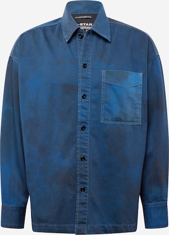 G-Star RAW Comfort fit Button Up Shirt in Blue: front