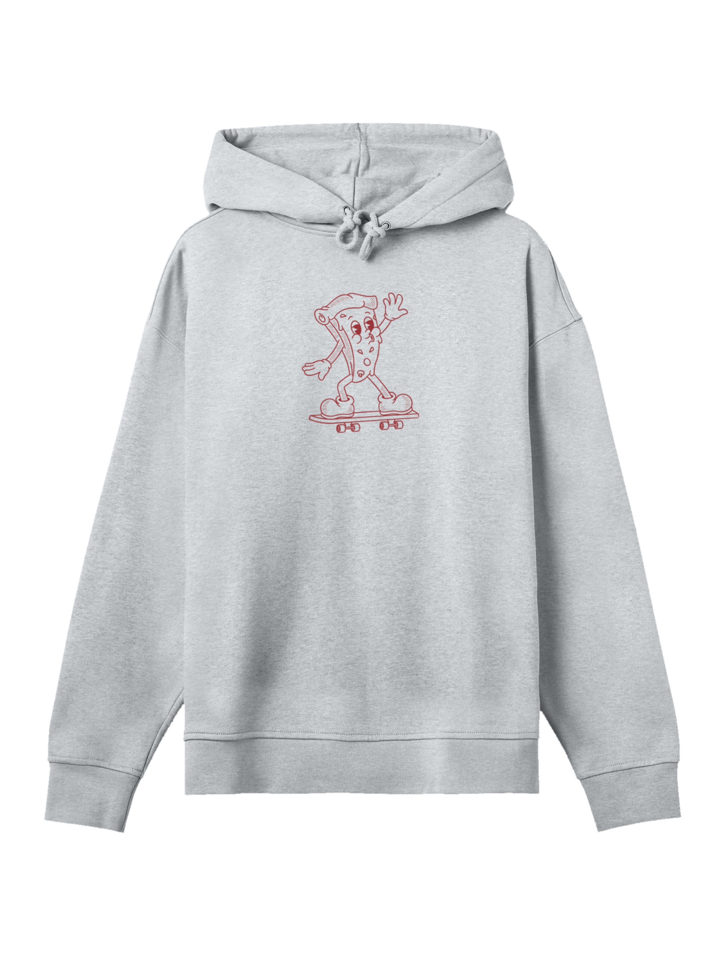 Sweat-shirt 'Friday Pizza Club' F4NT4STIC en gris