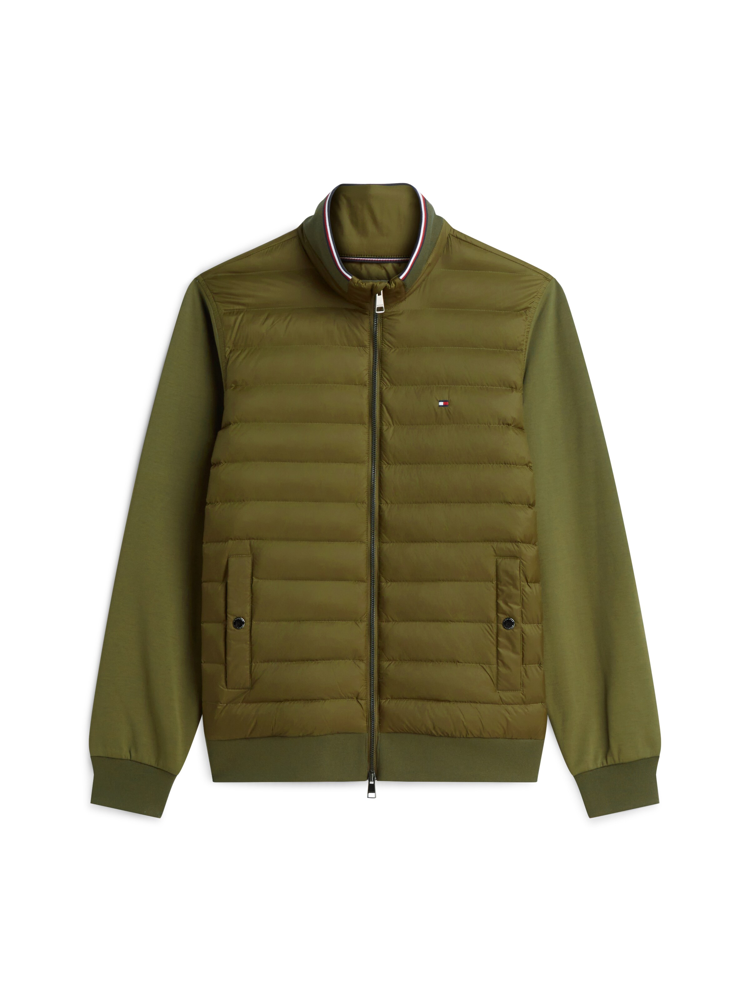 TOMMY HILFIGER Between-Season Jacket 'ESS' in Green: front