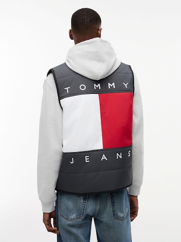 Tommy Jeans Bodywarmer 'HERITAGE' in Grijs: voorkant