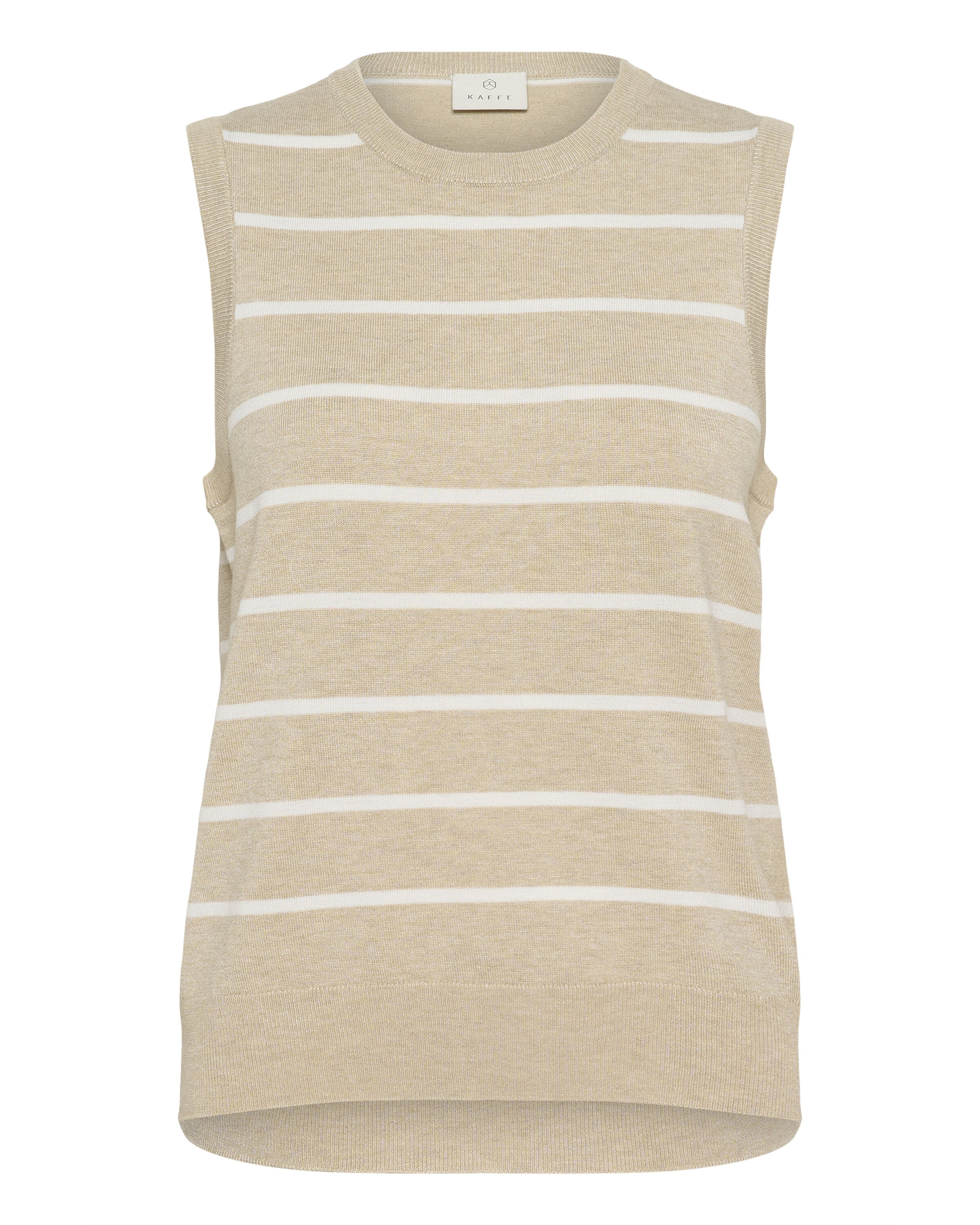 Kaffe Vyšívaný top 'Lizza' - Béžová: predná strana