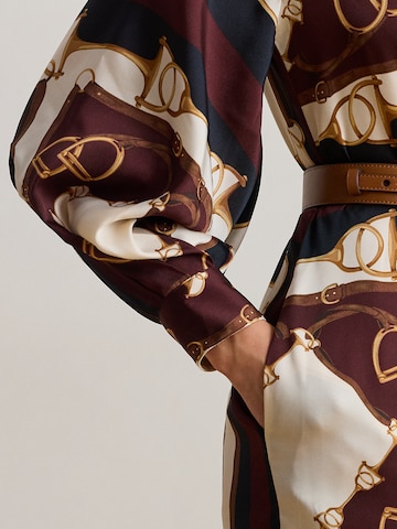 Lauren Ralph Lauren Рокля тип риза в кафяво