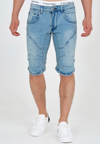 INDICODE JEANS Regular Jeans 'Leon' in Blauw: voorkant