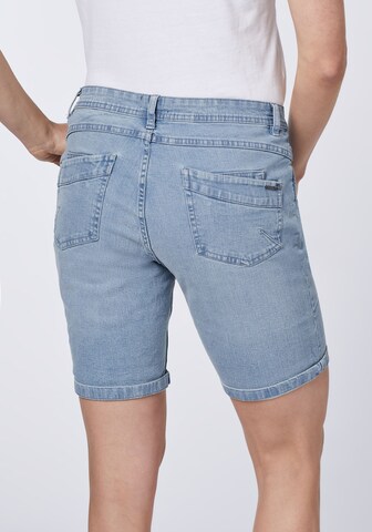 Oklahoma Jeans Slimfit Shorts in Blau