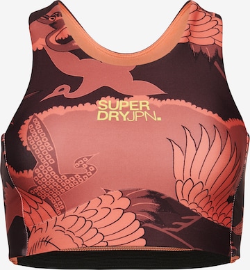 Bustier Soutien-gorge de sport Superdry en orange : devant