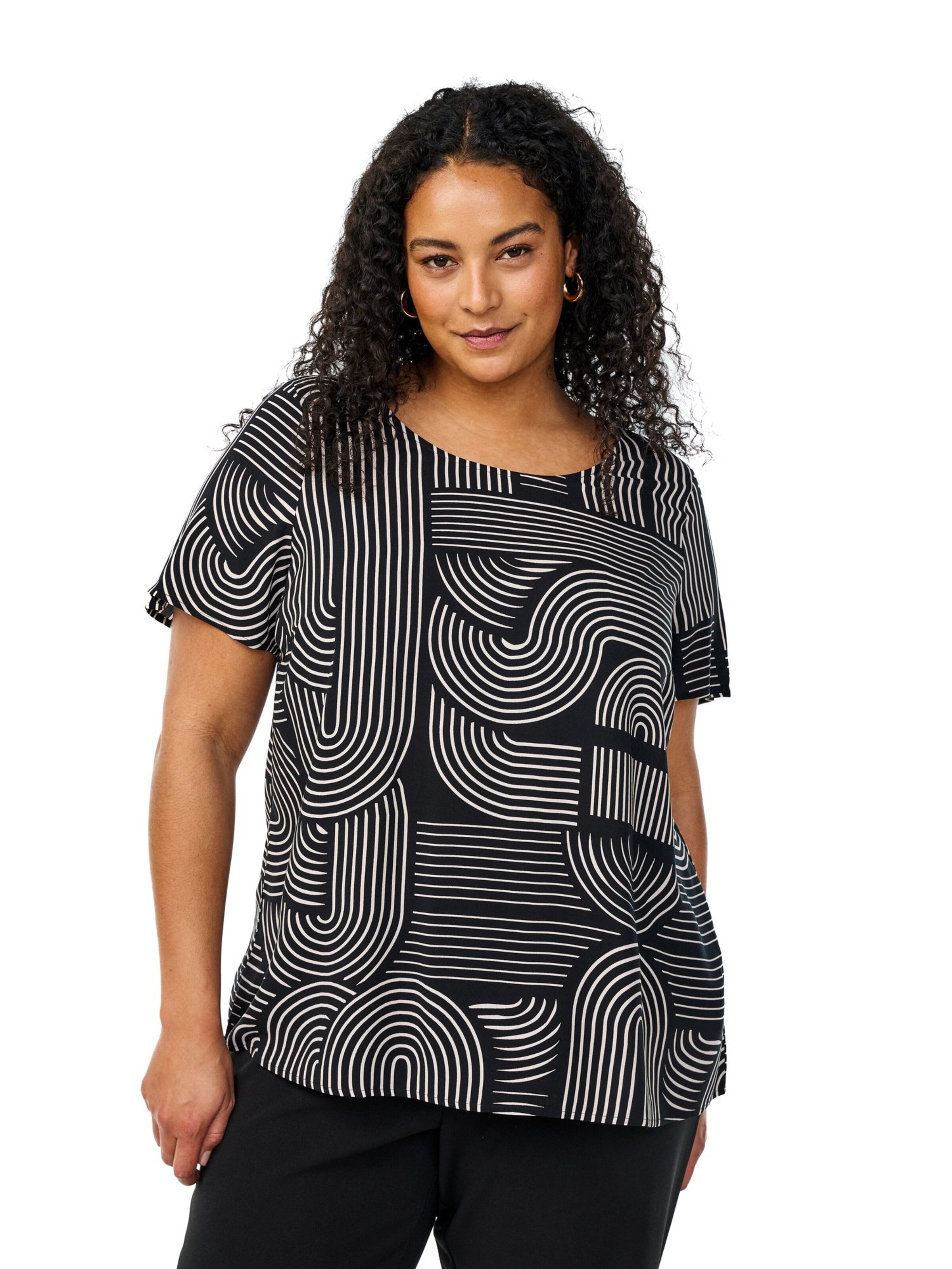 Flash by Zizzi Blúzka 'Flbilly' - Čierna