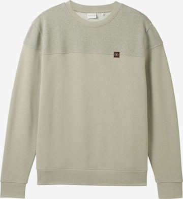 TOM TAILOR Sweatshirt in Green: front