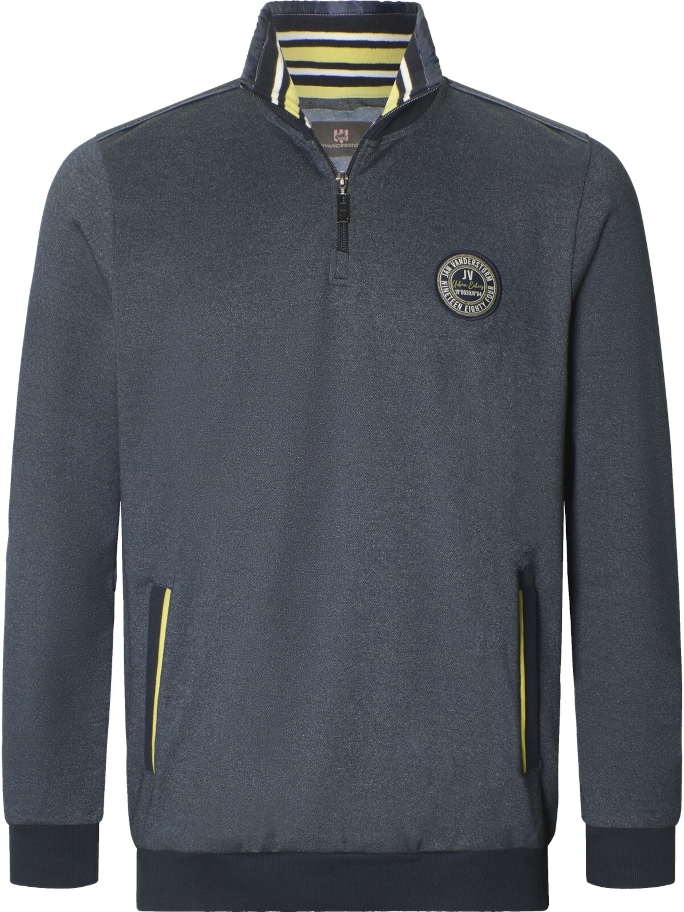 Jan Vanderstorm Sweatshirt 'Rokert' in Blue: front