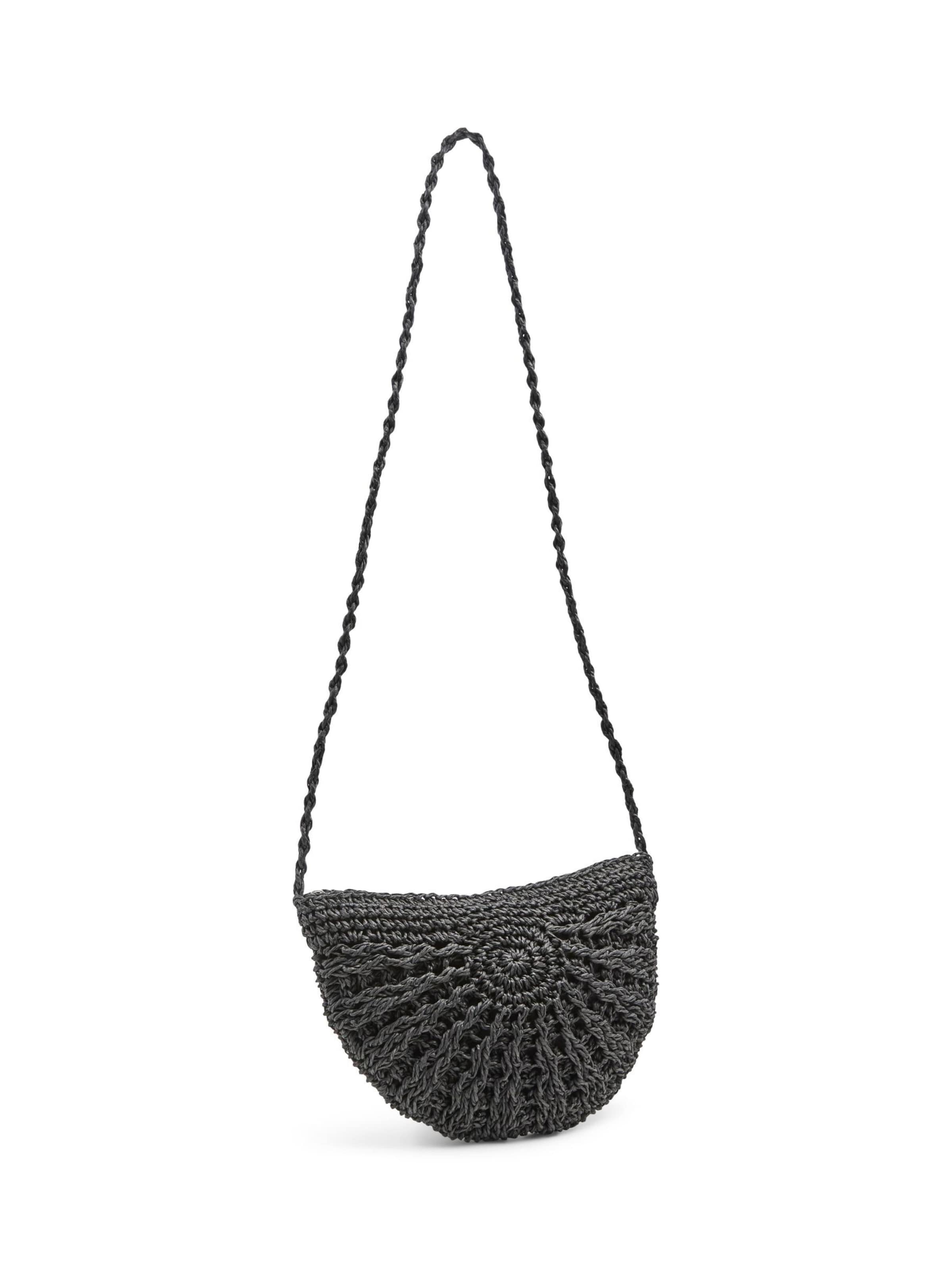 Borsa a tracolla 'PCLona' di PIECES in nero: frontale