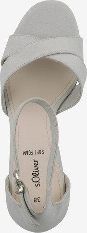 s.Oliver Strap Sandals in Grey