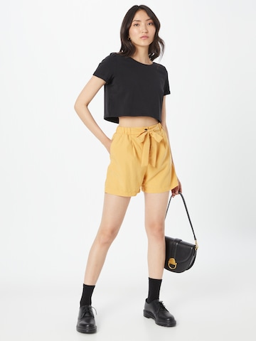 Koton Regular Pleat-Front Pants in Yellow