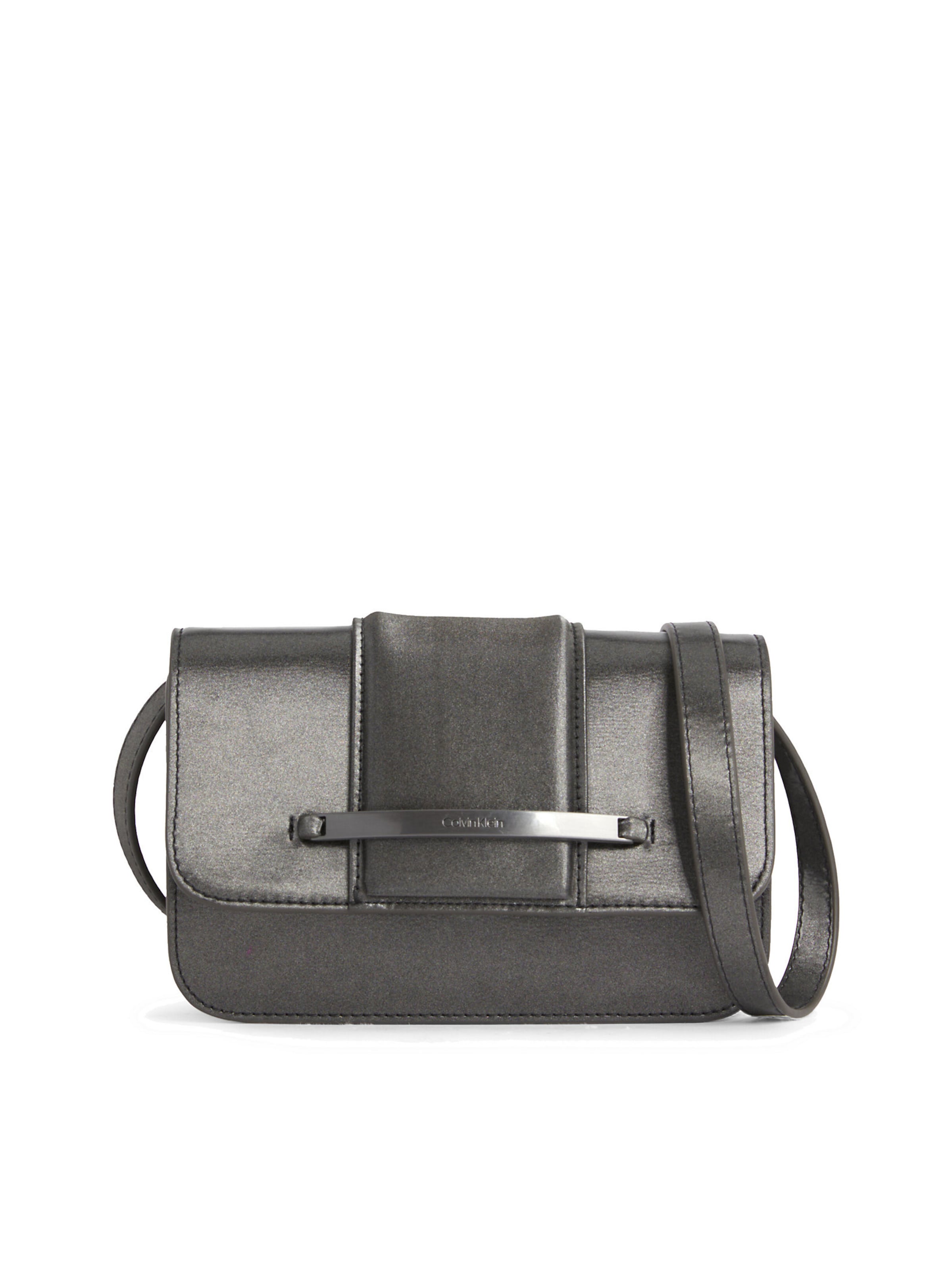 Calvin Klein Crossbody Bag in Grey: front