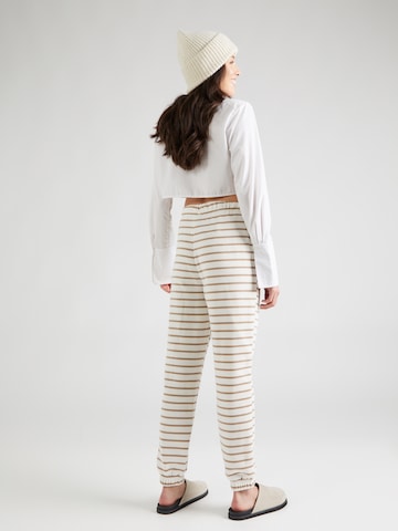 PIECES Tapered Pants 'CHILLI' in White