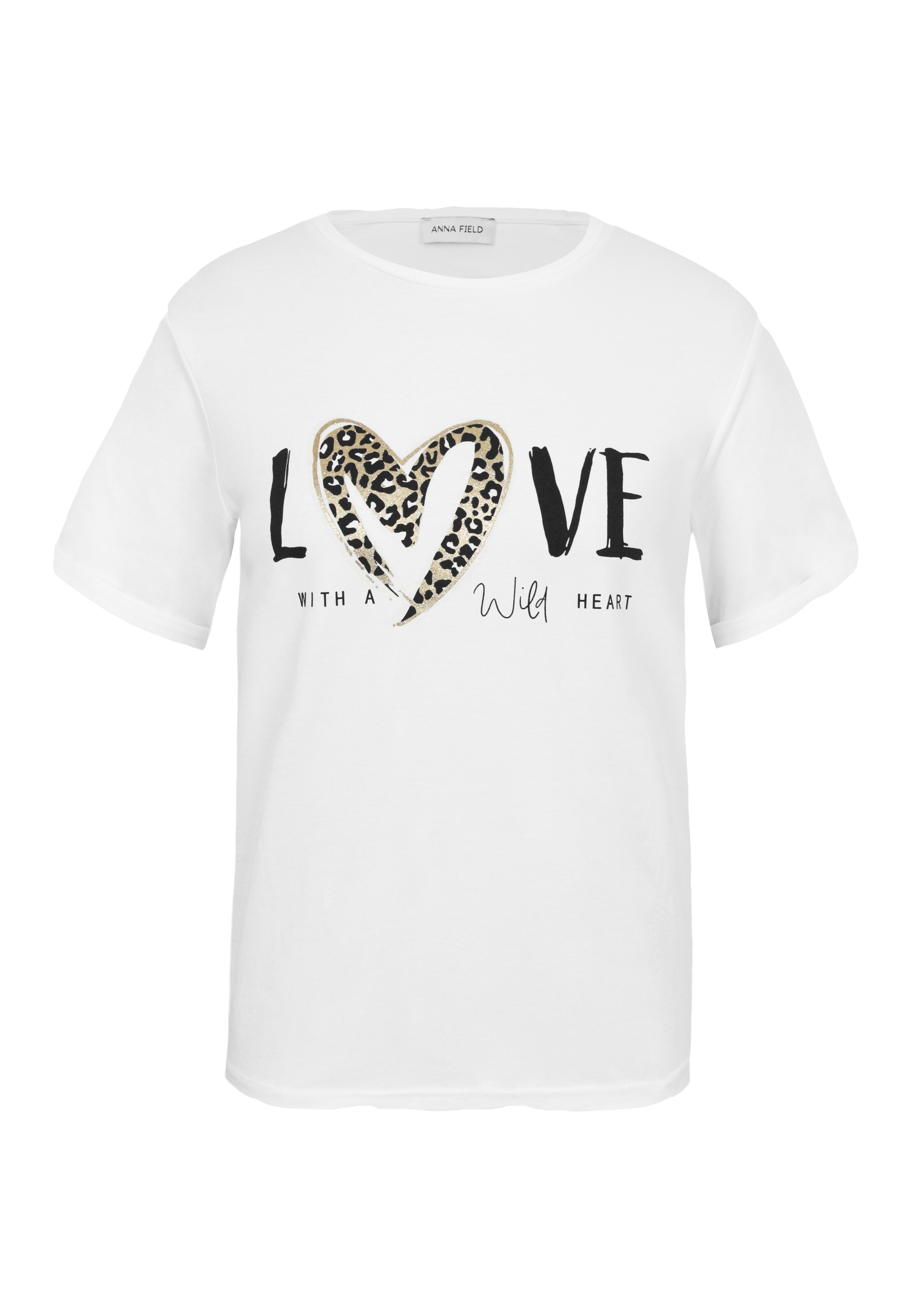 T-shirt Anna Field en blanc : devant