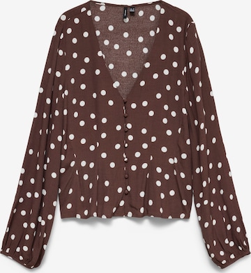Chemisier 'VMElisa' VERO MODA en marron : devant