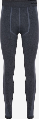 Hummel Skinny Sportbroek 'Justin' in Grijs: voorkant