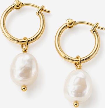 Boucles d'oreilles 'Liv Earrings Gold' SallyJaneBridal en or : devant