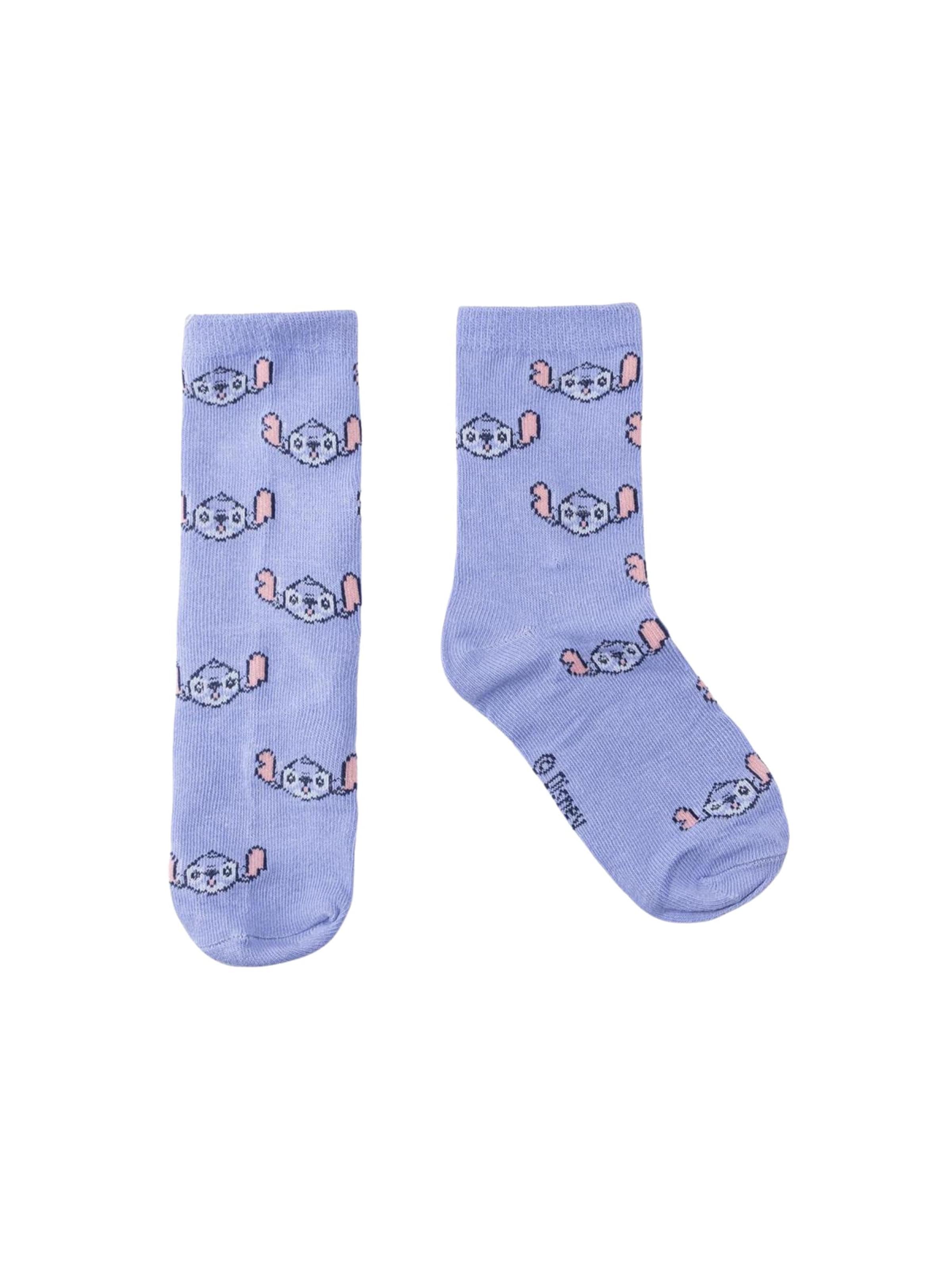 Chaussettes 'Socken Pack 5-teilig Stitch' DISNEY en violet