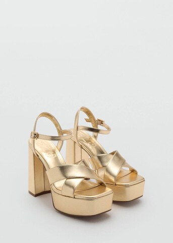 MANGO TEEN Sandals 'Bruna' in Gold