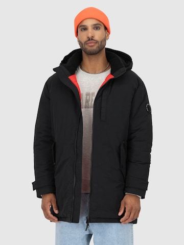 Parka invernale 'NoelAK' di Alife and Kickin in nero: frontale