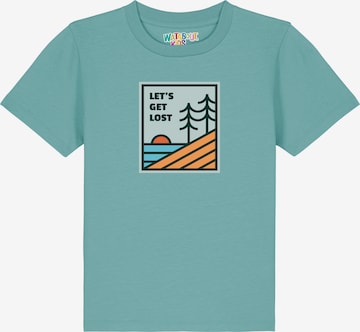 watabout.kids Shirt 'Let's Get Lost' in Blue: front