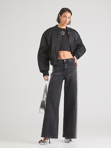 miss goodlife Широкий Джинсы в Серый