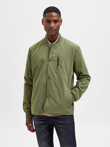 SELECTED HOMME Between-Season Jacket 'Stratford' in Green: front