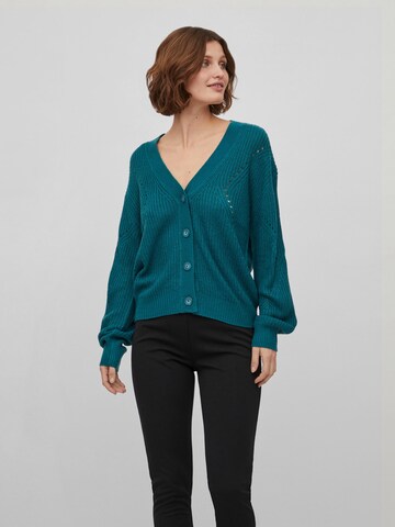 Vila Petite Knit Cardigan in Green: front