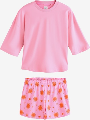 Pijama de la Next pe roz: față