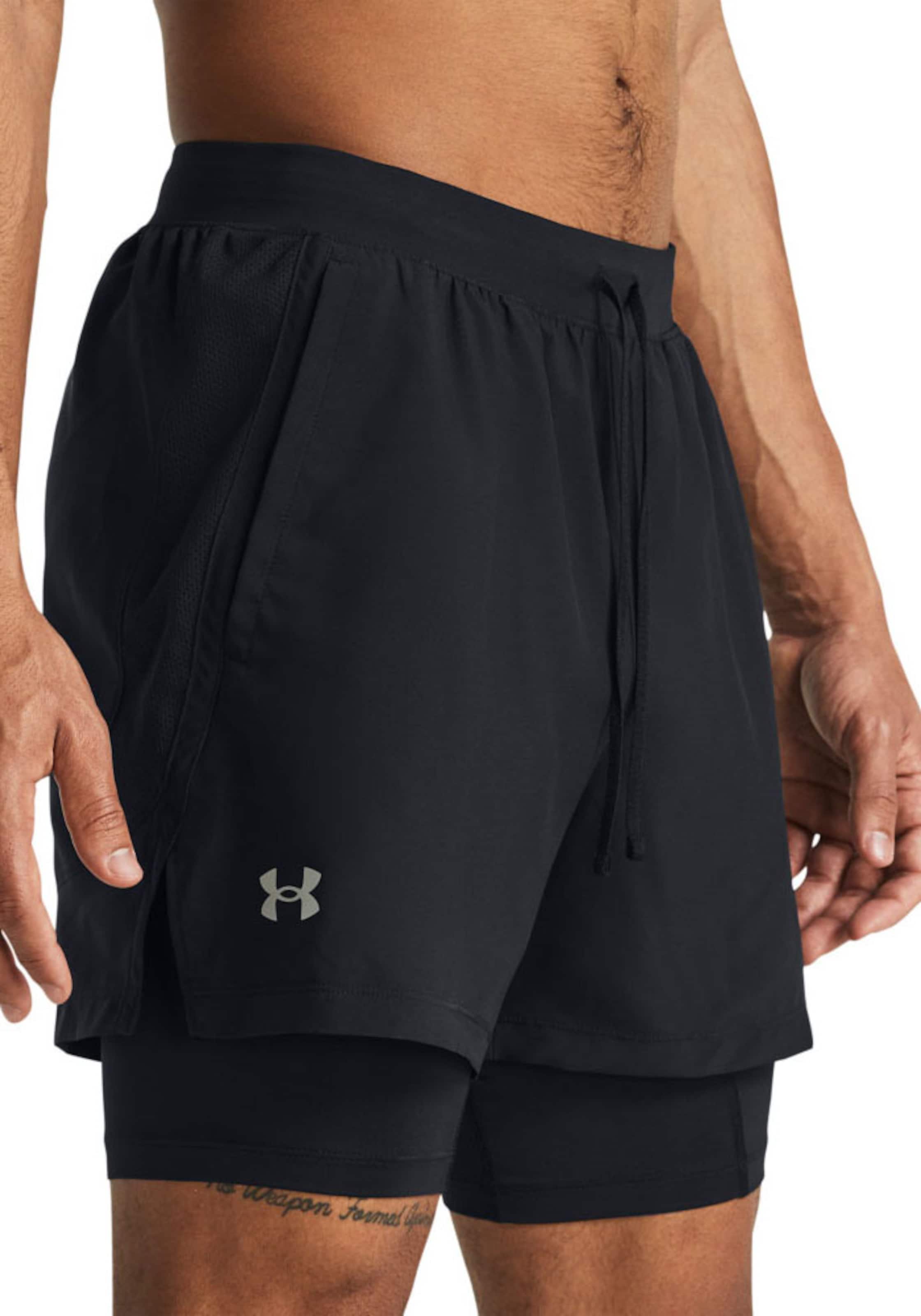 Regular Pantaloni sport 'Launch' de la UNDER ARMOUR pe negru