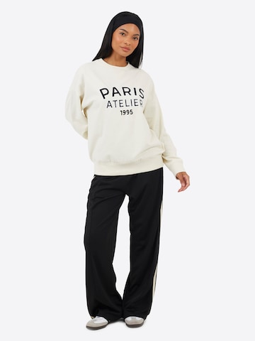 BRAVE SOUL Sweatshirt 'Paris' in Wit