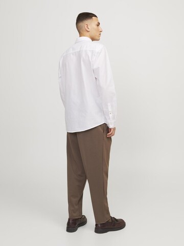 JACK & JONES Слим Рубашка 'JJEOxford' в Белый