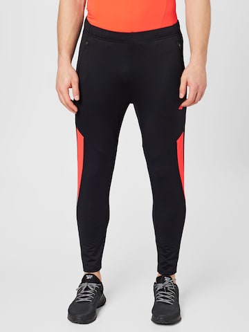 4F Slim fit Workout Pants in Black: front