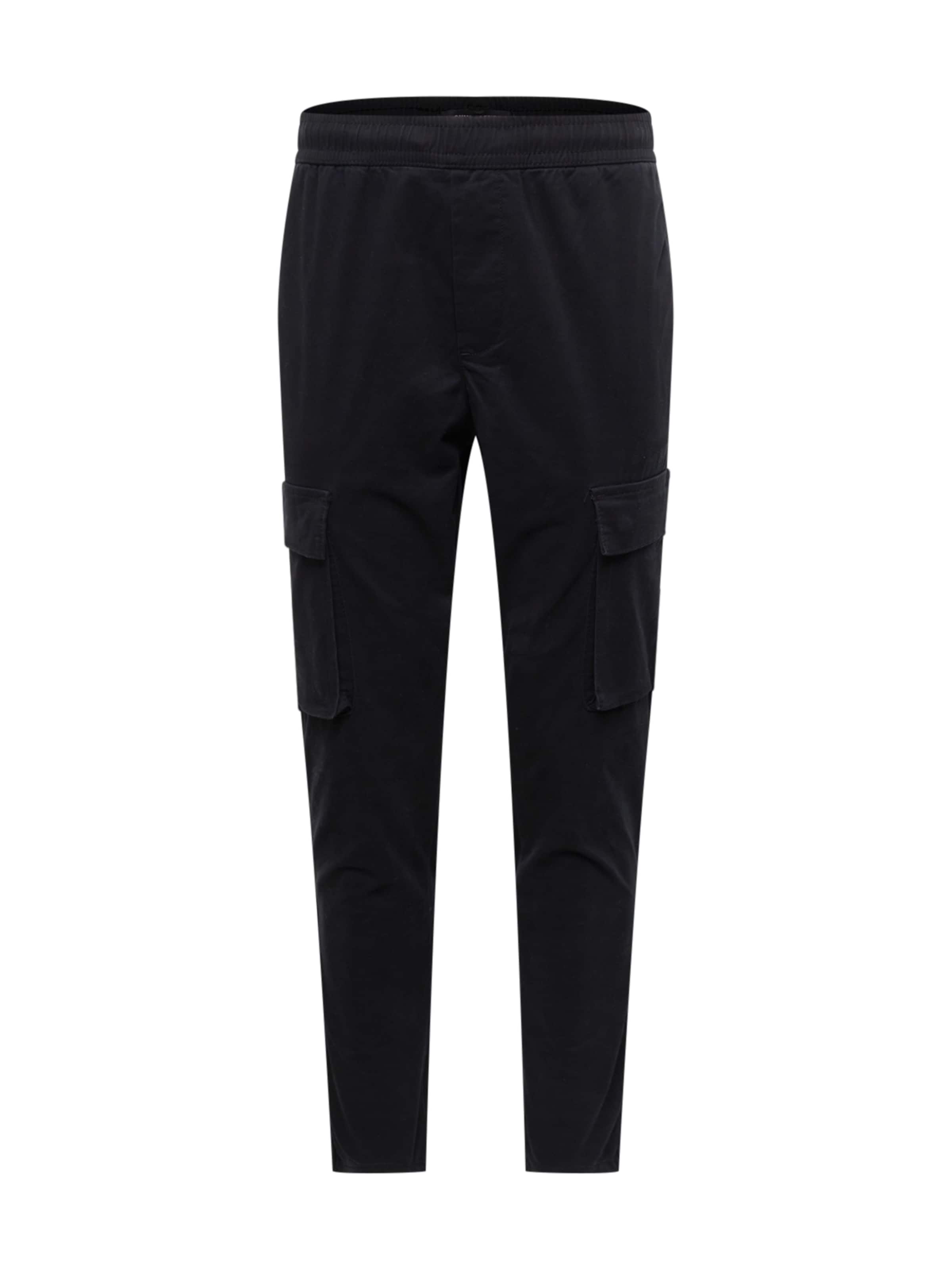 Only & Sons Regular Cargo Pants 'ONSCAM LINUS' in Black: front