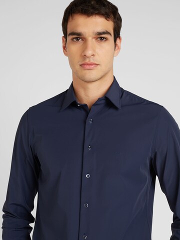 Michael Kors - Ajuste estrecho Camisa en azul